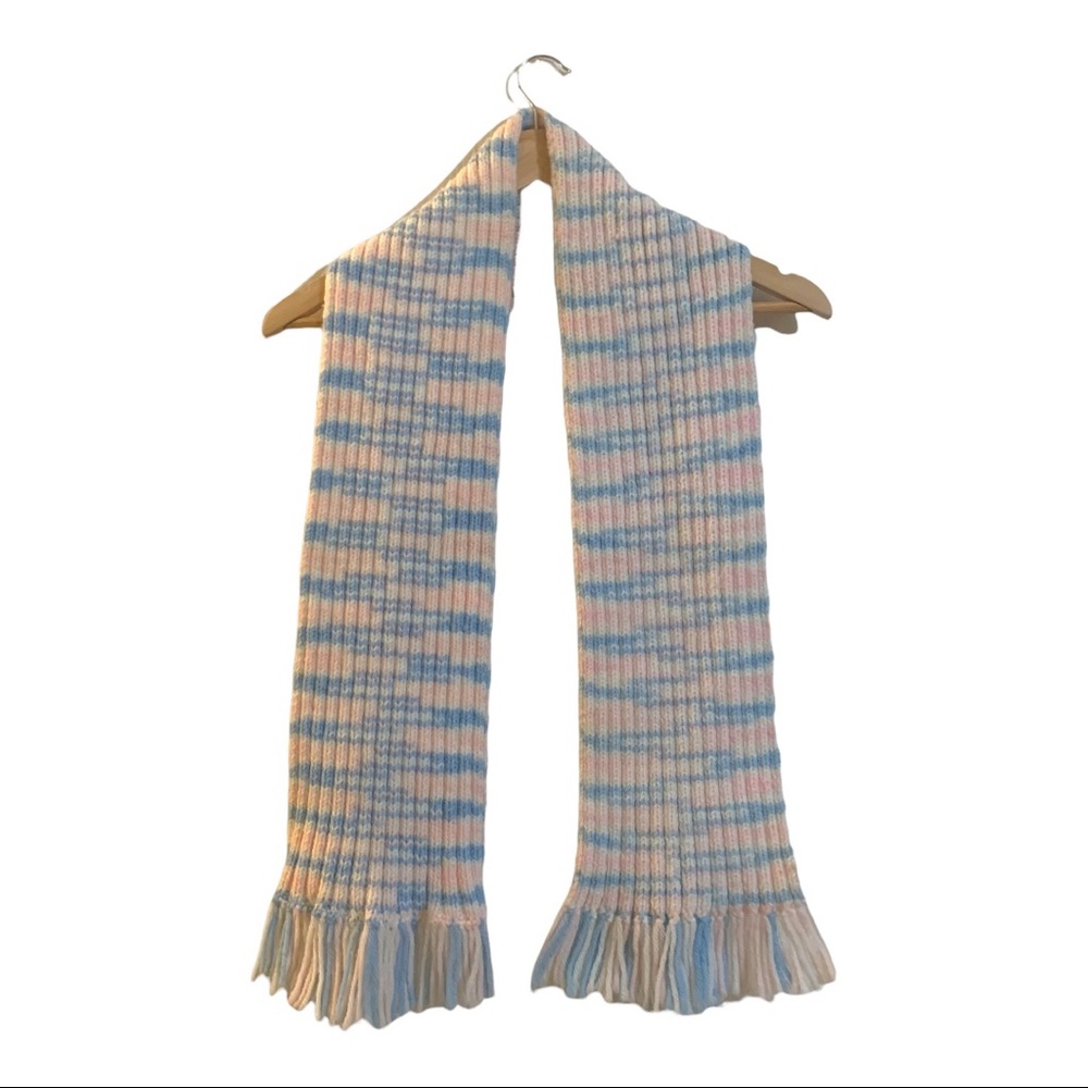 Pastel Knitted Scarf